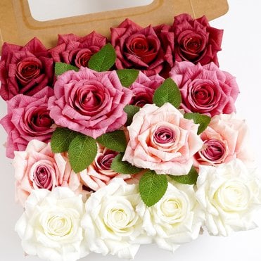 Crimson Gradient - DIY Faux Flower Box Set