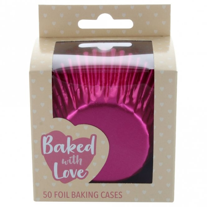 Culpitt Baked with Love - 50 Pink Foil Baking Cases