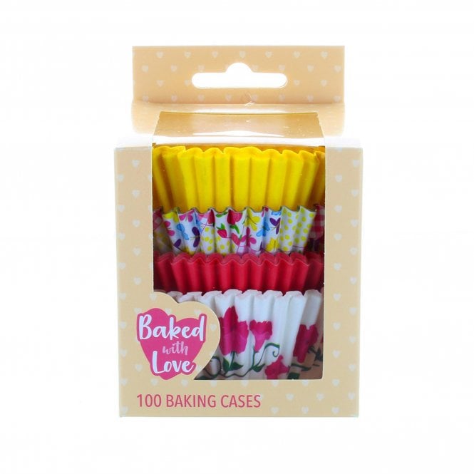 Culpitt Baked With Love - Floral Ditsy Cupcake Cases (100 Baking Cups)