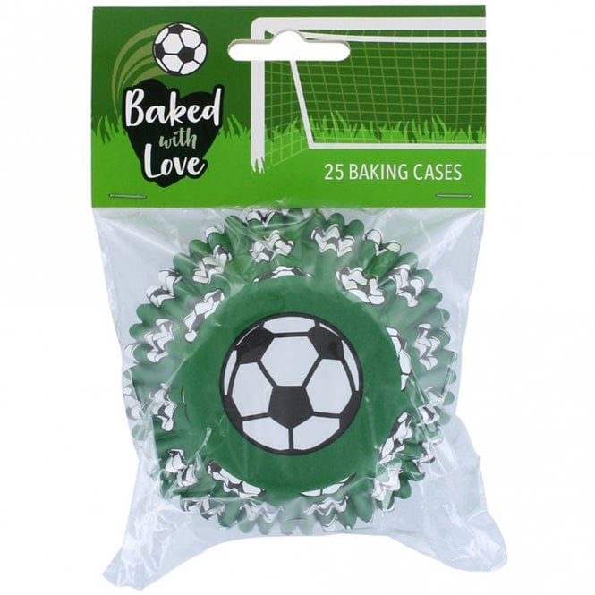 Culpitt Baked With Love Foil Lined Football Baking Cases - Pack of 25