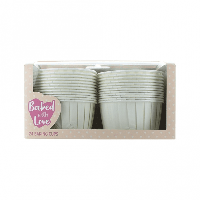 Culpitt Baked With Love Ivory Baking Cups - Pack of 24