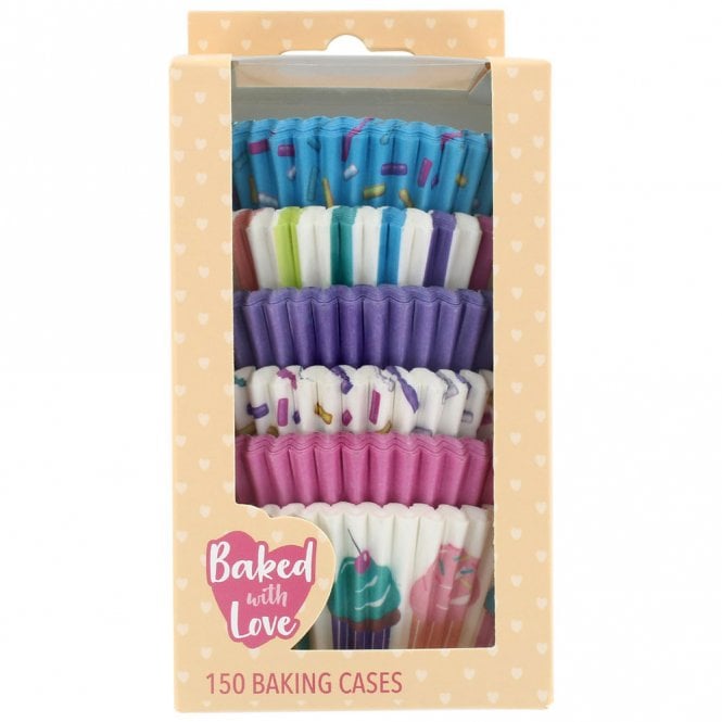 Culpitt Baked With Love Pastel Sprinkles Baking Cases - Pack of 150