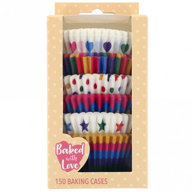 Culpitt Baked With Love Rainbow Brights Baking Cases - Pack of 150