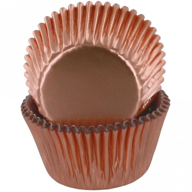 Culpitt Baked With Love Rose Gold Foil Baking Cupcake Cases - Pack Of 50