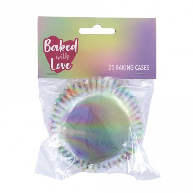 Culpitt Foil Lined Iridescent Baking Cupcake Cases - Pack Of 25