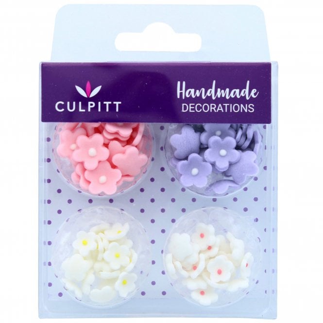 Culpitt Mini Flowers Assorted Edible Sugar Decoration - 100 pieces