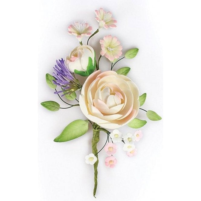 Culpitt Ranunculus Gum Paste Flower Spray 145mm