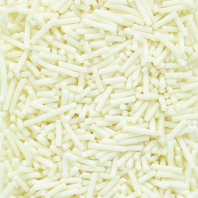 Culpitt White Sprinkle Strands 500g Best Before: 05/07/2025