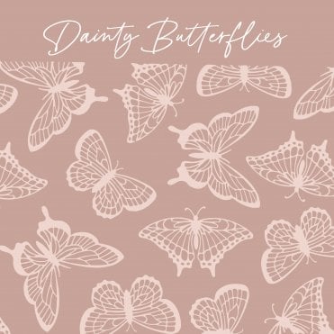 Dainty Butterflies Embossing Parchment Sheets - Pack of 6