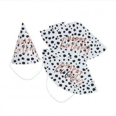 Dalmatian Happy Birthday Party Hats - Pack of 10