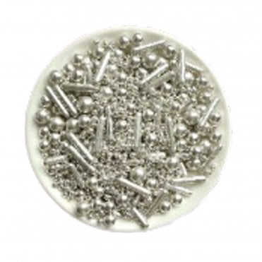 Dazzling Silver Medley Sprinkles - 80g
