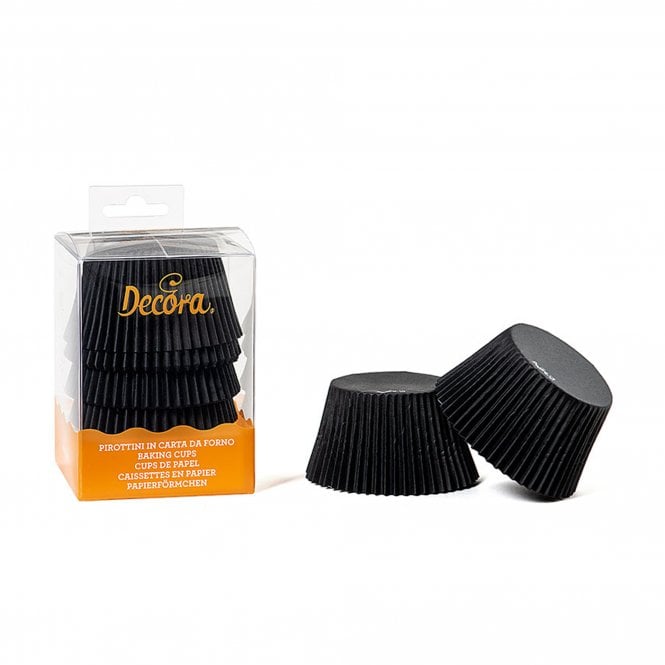 Decora Black Jumbo Cupcake Baking Cups Pack of 60