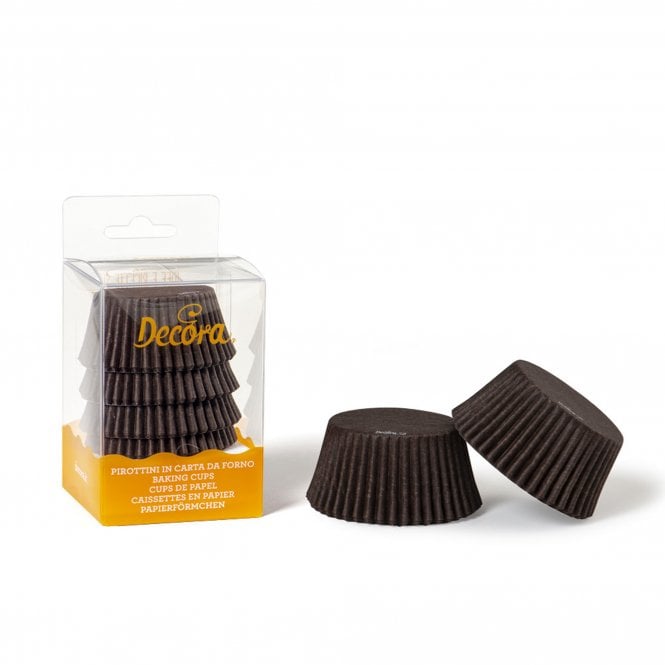 Decora Brown Baking cups - Pack Of 75 - 50 x 32 mm