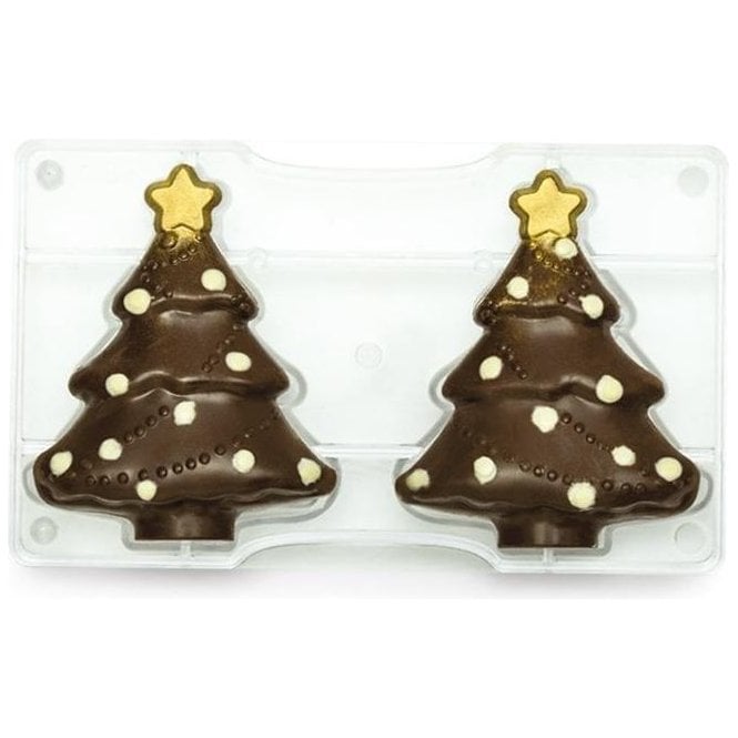 Decora Christmas Tree Polycarbonate Chocolate Mould 121 X 150 X 25mm