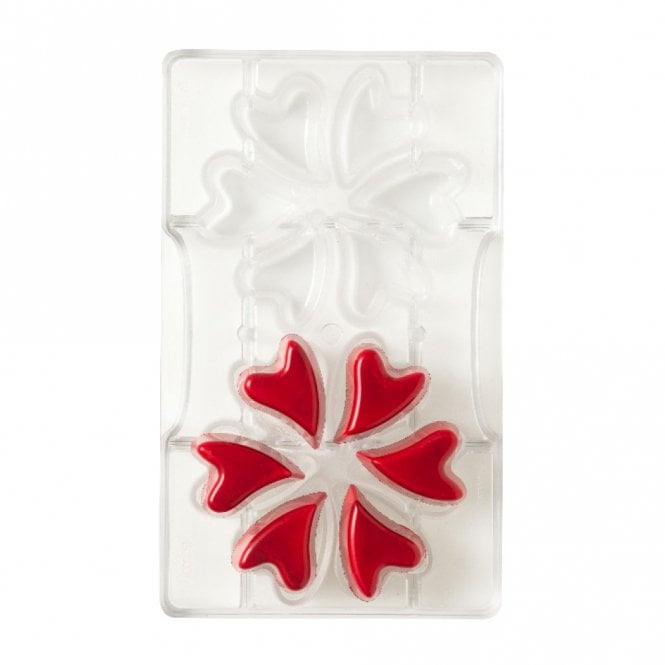 Decora Crazy Heart Polycarbonate Chocolate Mould - 12 cavities
