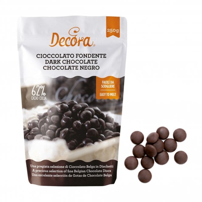 Decora Extra Dark Chocolate Candy Melts - Premium Quality 250g Best Before: 10/17/2025