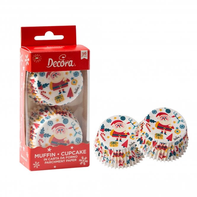 Decora Festive Christmas Baking Cups - Pack of 36 
