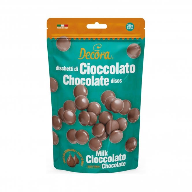 Decora Fine Milch Chocolate Discs 250G