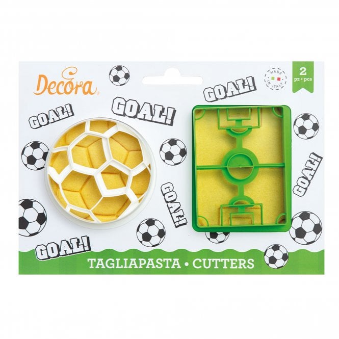 Decora Goal Plastic Cookie Cutter Set 2pcs