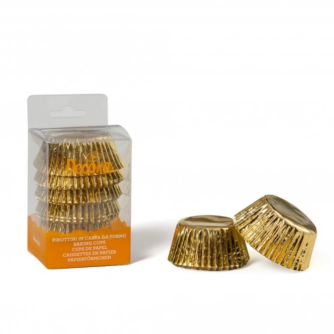 Decora Metallic Gold Cupcake Baking Cups Pack of 60
