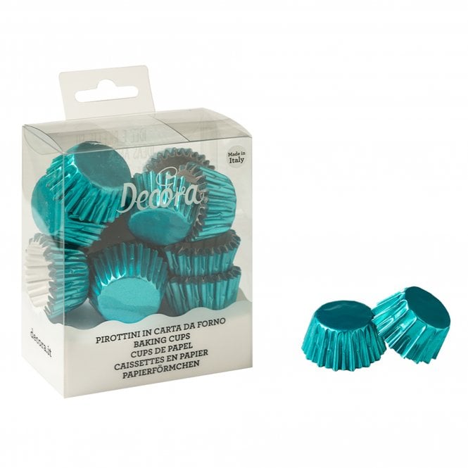Decora Metallic Teal Baking Cups - Pack of 180