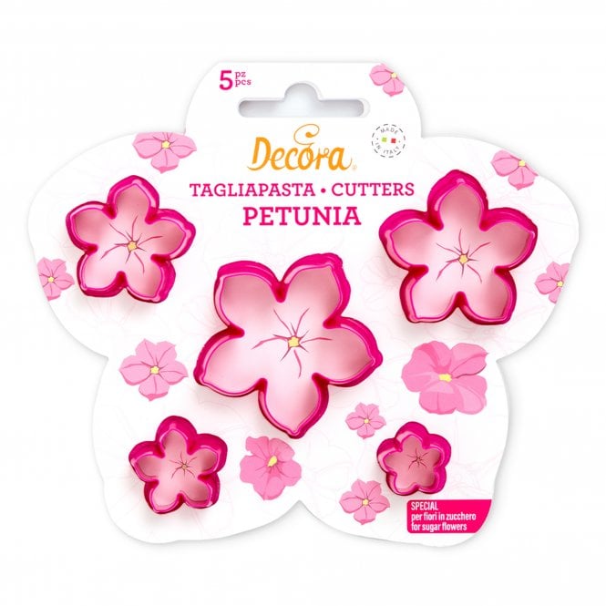 Decora Petunia Flower Cutter Kit - Set of 5