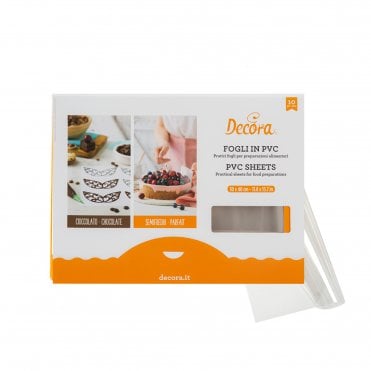 Decora PVC Food Sheets 30cm x 40cm - 150 mycron - Pack Of 10