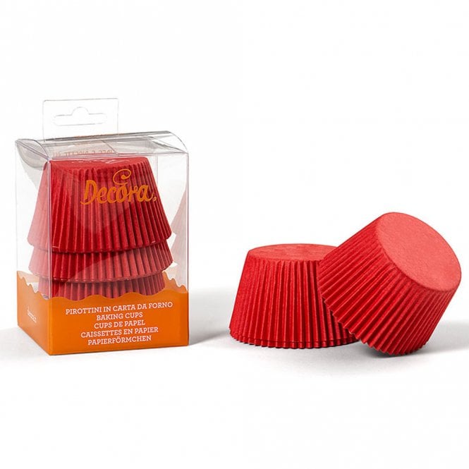Decora Red Jumbo Cupcake Baking Cups Pack of 60