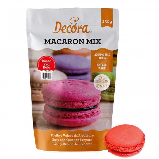 Decora Red Macaroon Powder Mix 250g