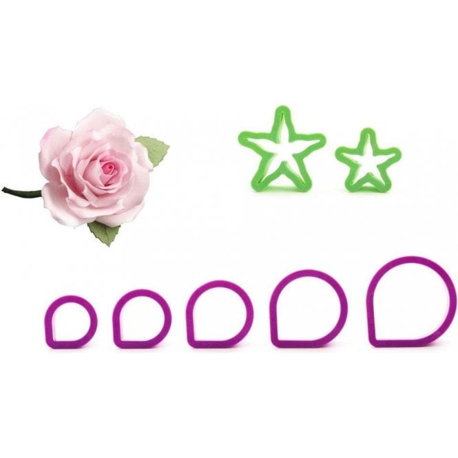 Decora Rose Cutter Kit - Set of 7