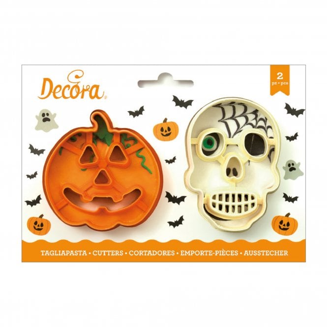 Decora Skull and pumpkin cookie cutter