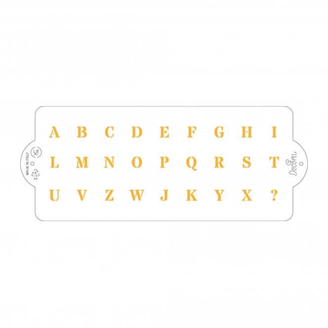 Decora Stencil Alphabet 10 X 25 CM