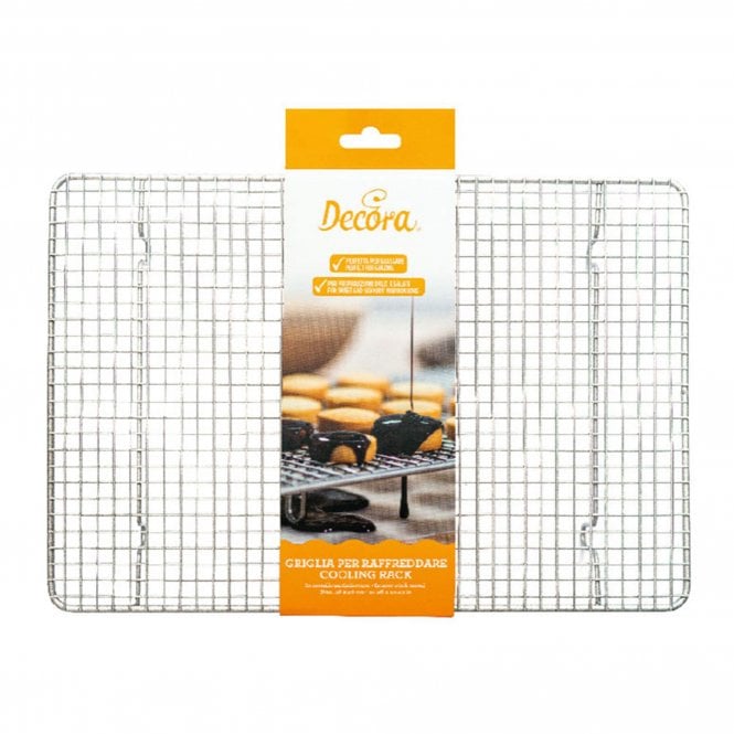 Decora Tightly Woven Rectangular Cake Cooling Rack - 38 x 26 cm