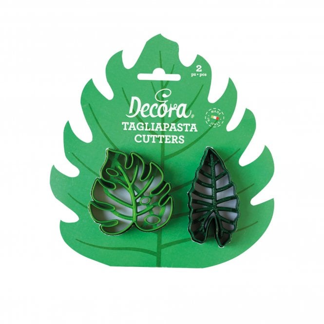 Decora Tropical Leaves Cookie Cutters - Set of 2