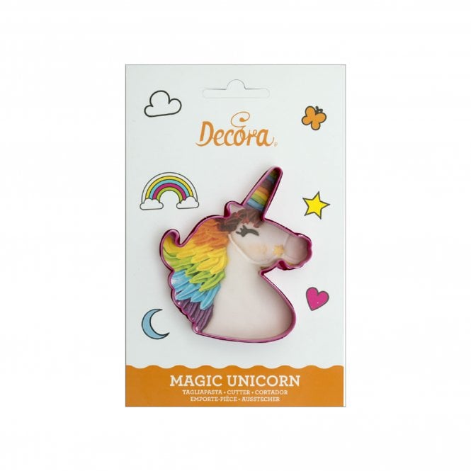 Decora Unicorn Beautiful Hard Plastic Cookie/Fondant Cutter