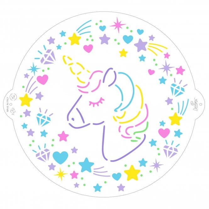 Decora Unicorn Stencil 25cm