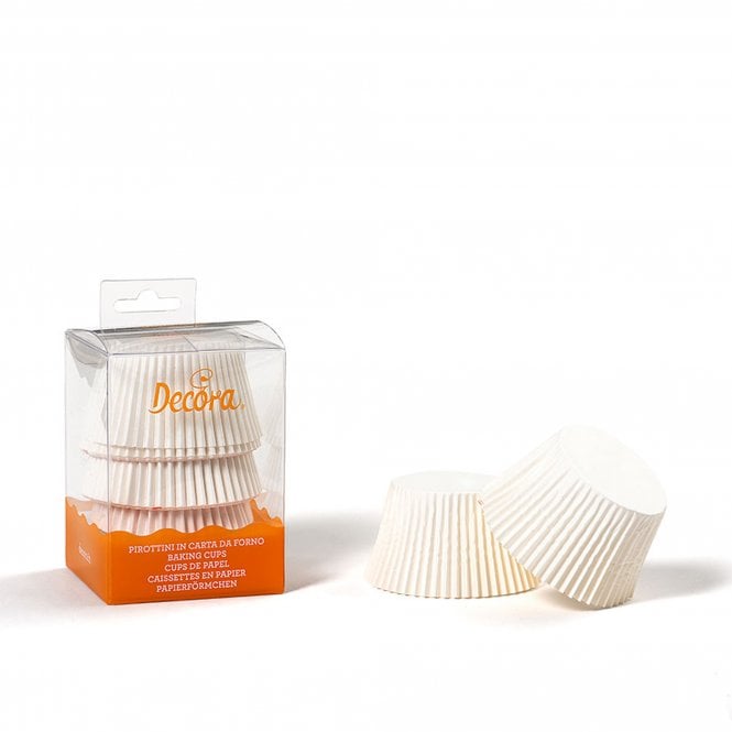 Decora White Jumbo Cupcake Baking Cups Pack of 60