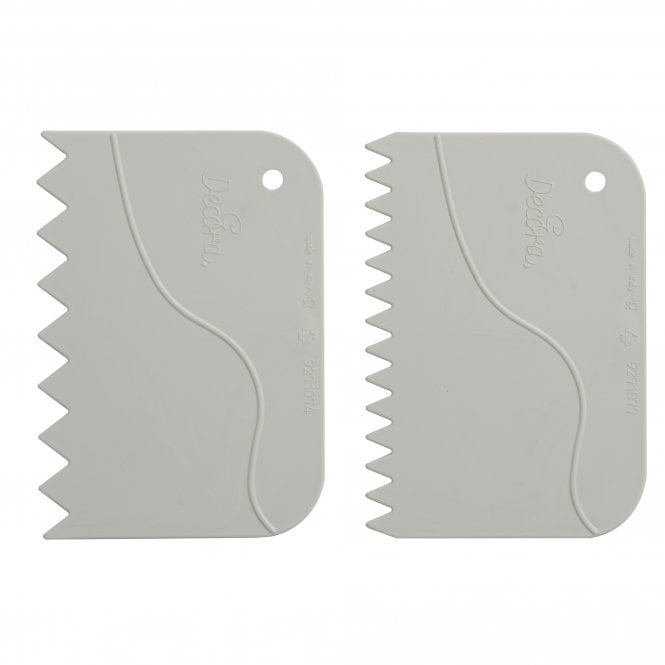 Decora White Serrated Scrapers - Pack of 2