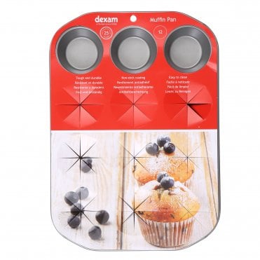 Dexam Non-Stick 12 Cup Muffin Pan