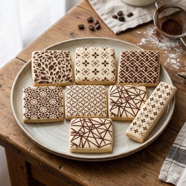 Diamond Elegance Cookie Stencil Set – 7 Piece Collection