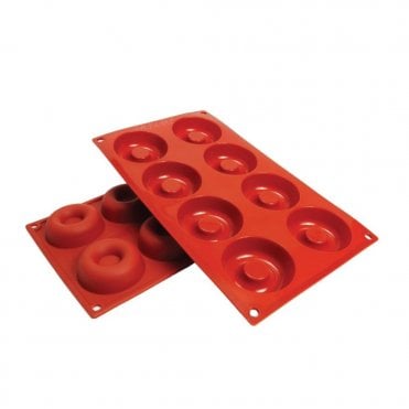 Doughnut Baking Silicone Mould - 8 Cavity