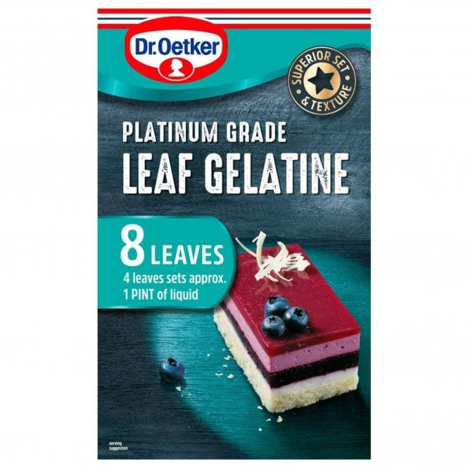Dr. Oetker Platinum Grade Leaf Gelatine - 13g