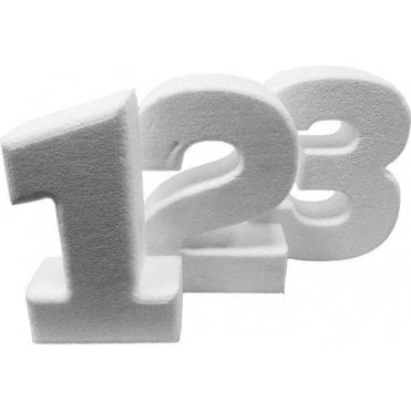 10" x 8" Numbered Cake Dummies
