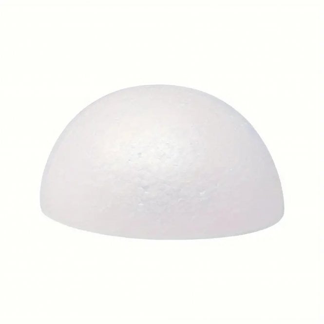 Dummy Deco Creative White Foam Hemisphere Balls - Pack of 1