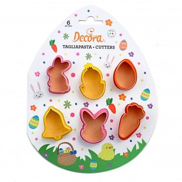 Easter Plastic Cookie Cutters Set Of 6