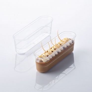 Eclair Glass Cup (120ml) - Sleek and Professional Pastry Presentation Solution - Box of 100
