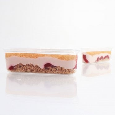 Eclair Glass XL Cup Lid - Crystal-Clear Lid for Elevated Eclair Creations - Box of 100