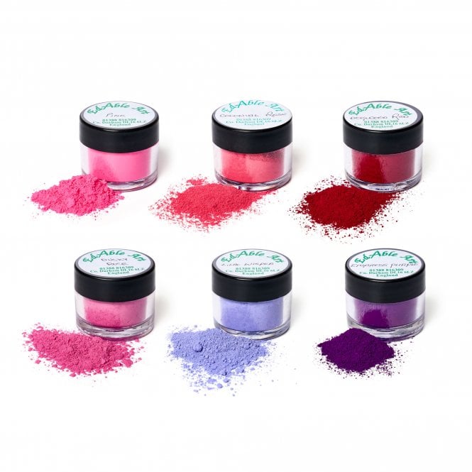 Edable Art Black Caps - Luxury Lustre Dusting Colour