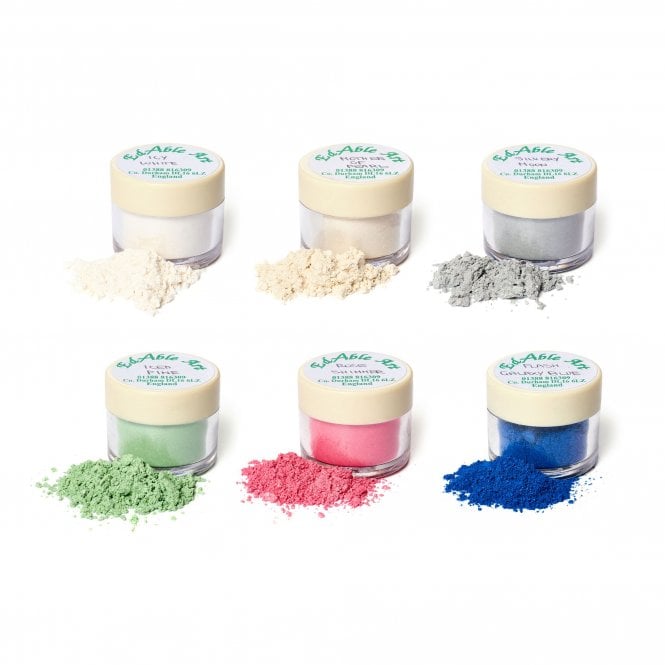 Edable Art White Caps - Luxury Lustre Dusting Colour