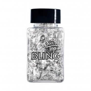 Edible Bling Silver Leaf Flakes - 2g Best Before: 12/15/2025